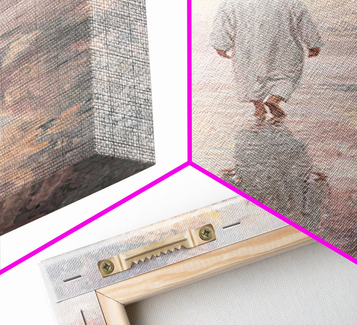 Gentle Horizon | Framed Canvas Print | Christian Art Canvas | Christian Wall Art | Jesus Painting | Subtle Christian Art