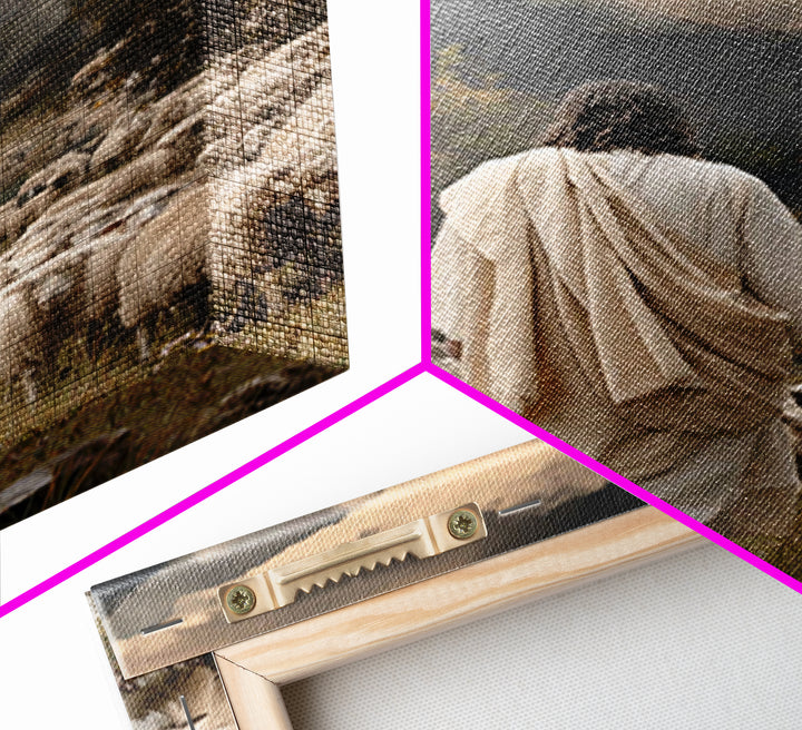 Valley Of Hope – Framed Canvas Print – Christian Wall Art – Jesus Painting – Christian Christmas Art – Christian Art Canvas – Pastoral Scen