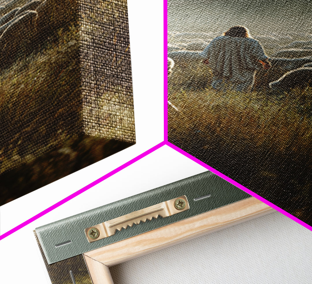 Morning Guidelight – Framed Canvas Print – Christian Art Canvas – Jesus Painting – Christian Wall Art – Subtle Christian Art – Christmas Ar