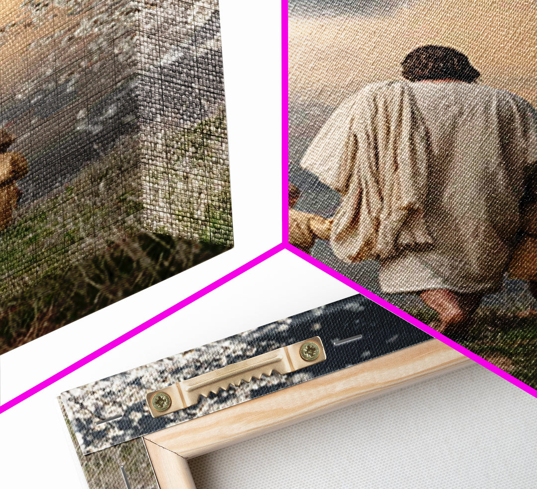 Blossom Sky Walk – Framed Canvas Print – Christian Wall Art – Christian Art Canvas – Jesus Painting – Christian Christmas Art – Christian D