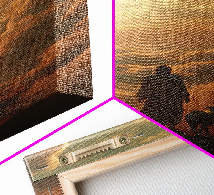Path Through Glory – Framed Canvas Print – Christian Art Canvas – Christian Wall Art – Christian Art – Jesus Painting – Christian Gift Idea