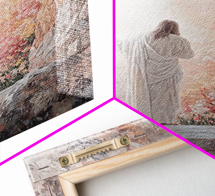 Risen Morning Light – Framed Canvas Print – Christian Wall Art – Jesus Painting – Christian Art Canvas – Christian Art – Christian Gift