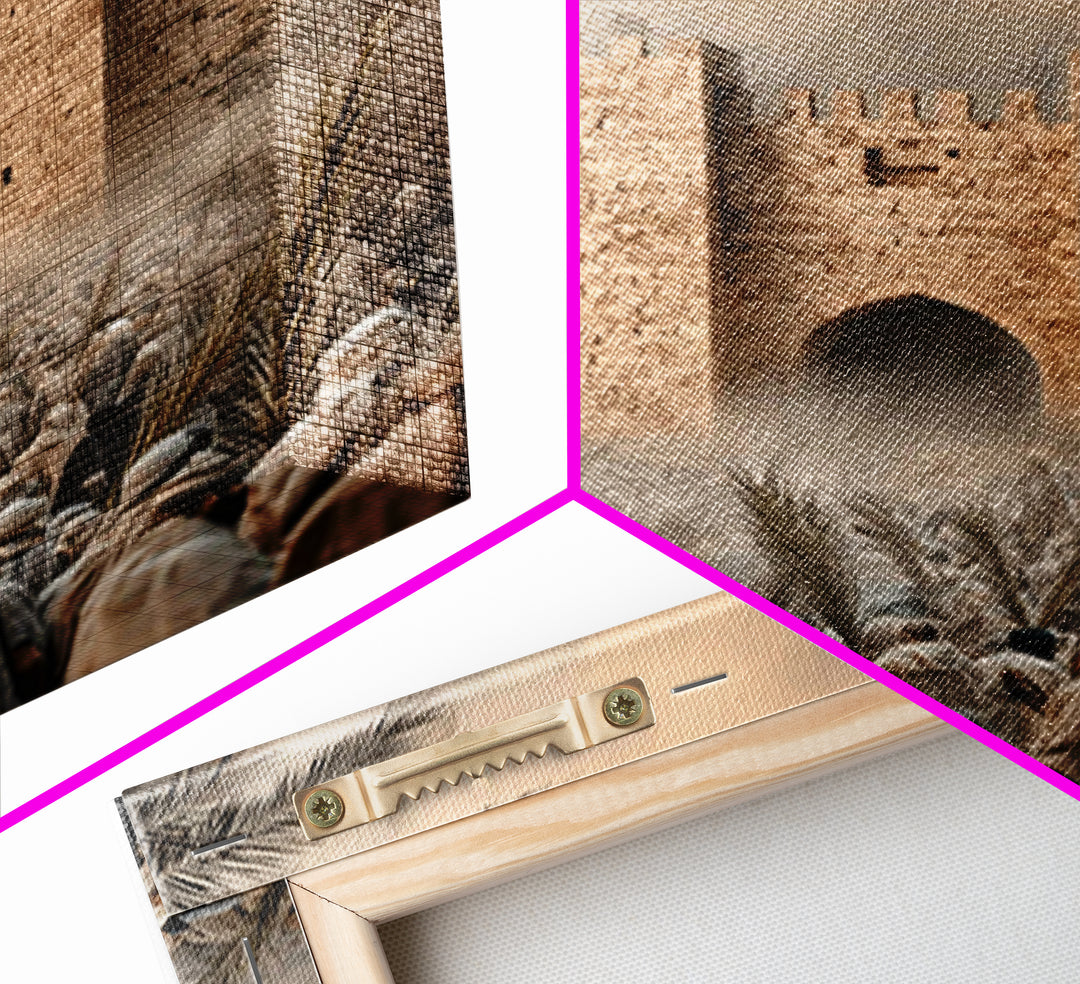 Triumphant Entry Dawn – Framed Canvas Print – Christian Art Painting – Christian Wall Art – Christian Art Canvas – Unique Christian Art