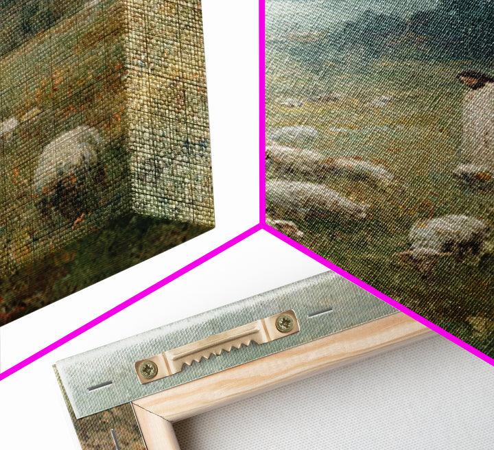 Hillside Blessing - Framed Canvas Print - Jesus Painting - Christian Art Canvas - Christian Wall Art - Pastoral Scenery - Christian Gift Id