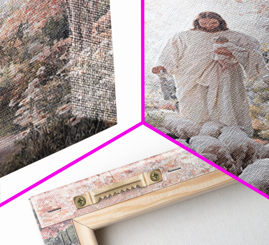 Garden Of Hope - Framed Canvas Print - Christian Wall Art - Jesus Painting - Christian Art Canvas - Christian Christmas Art - Christian Dec
