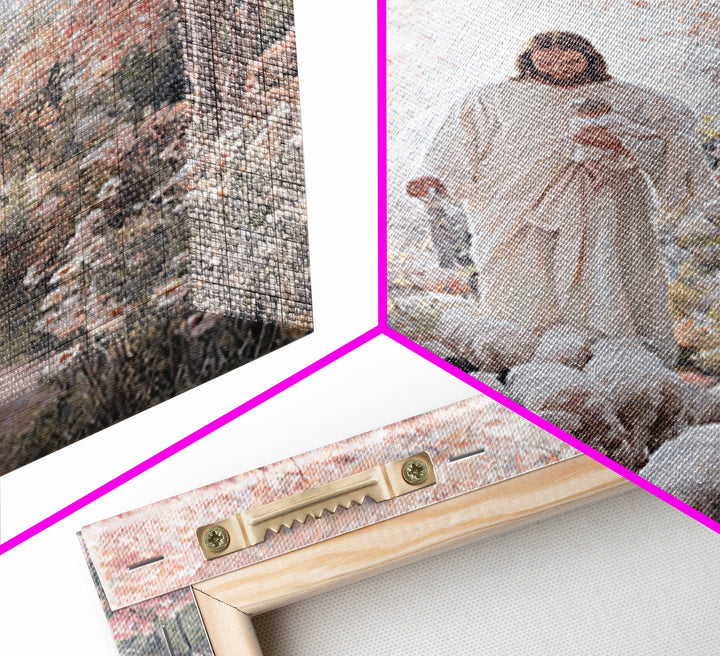 Garden Of Hope - Framed Canvas Print - Christian Wall Art - Jesus Painting - Christian Art Canvas - Christian Christmas Art - Christian Dec