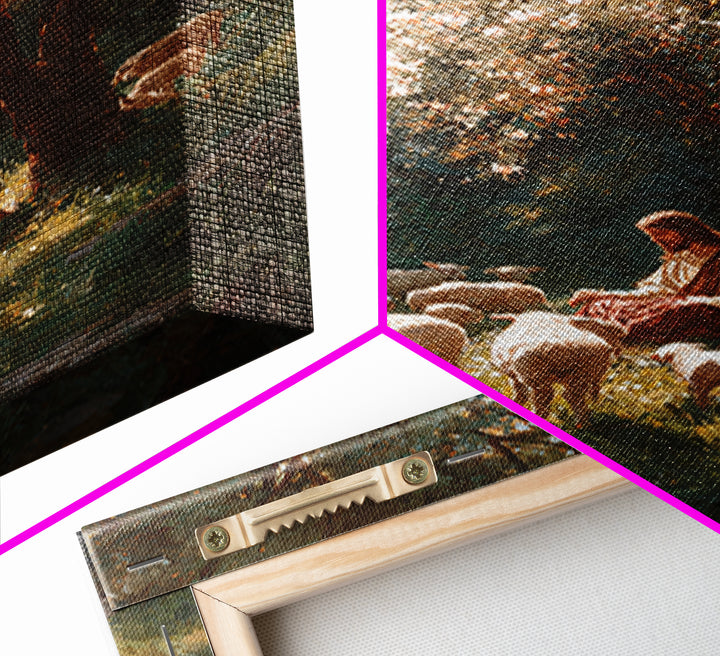 Garden Light – Framed Canvas Print – Christian Art Canvas – Jesus Painting – Christian Wall Art – Vintage Christian Art – Christian Gift Id