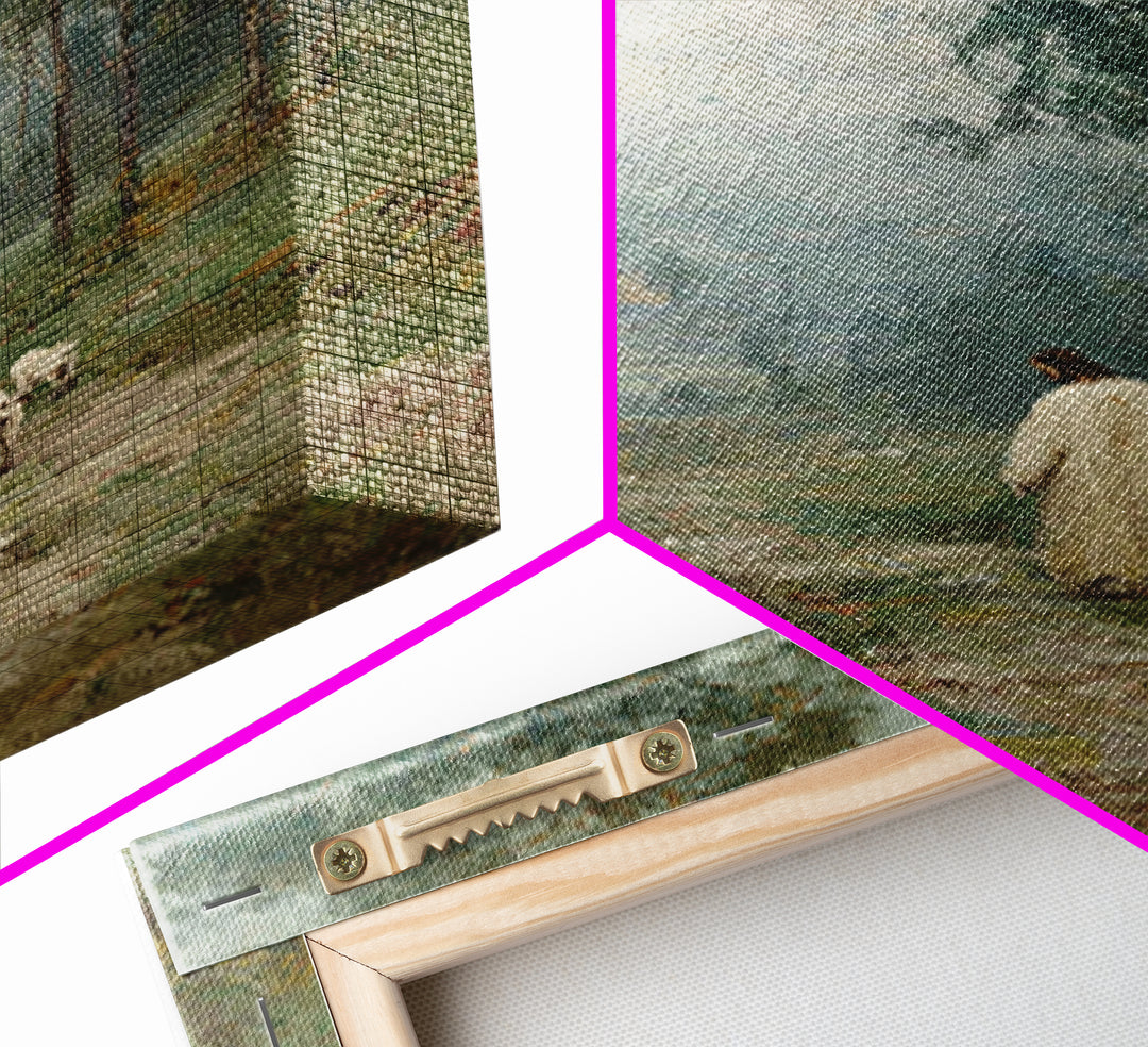 Gentle Journey – Framed Canvas Print – Christian Art Canvas – Christian Wall Art – Jesus Painting – Subtle Christian Art – Christian Decor