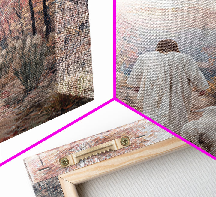 Forest Promise – Framed Canvas Print – Christian Art Painting – Christian Wall Art – Jesus Painting – Subtle Christian Paintings – Christia
