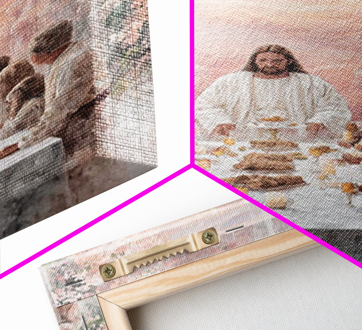 Heavenly Feast – Framed Canvas Print – Christian Wall Art – Christian Art Canvas – Christian Art – Jesus Painting – Christian Gift Ideas
