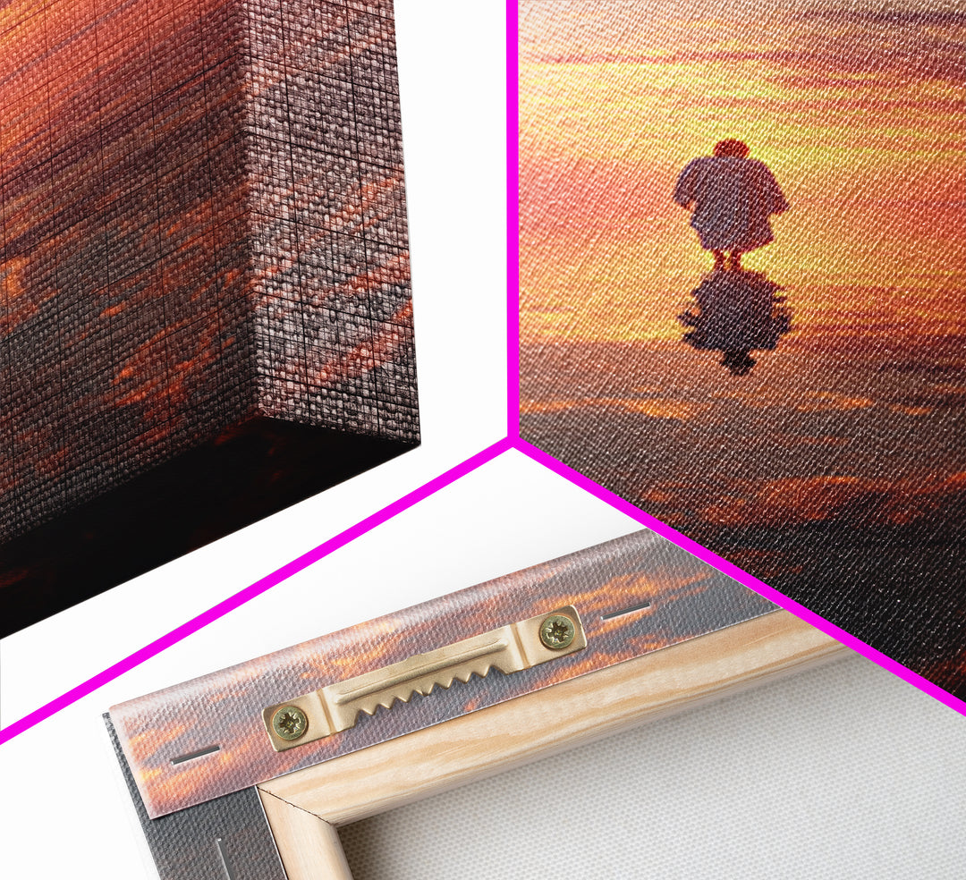 Radiant Dawn Path – Framed Canvas Print – Christian Wall Art – Christian Art Canvas – Jesus Painting – Modern Christian Art – Christian Dec