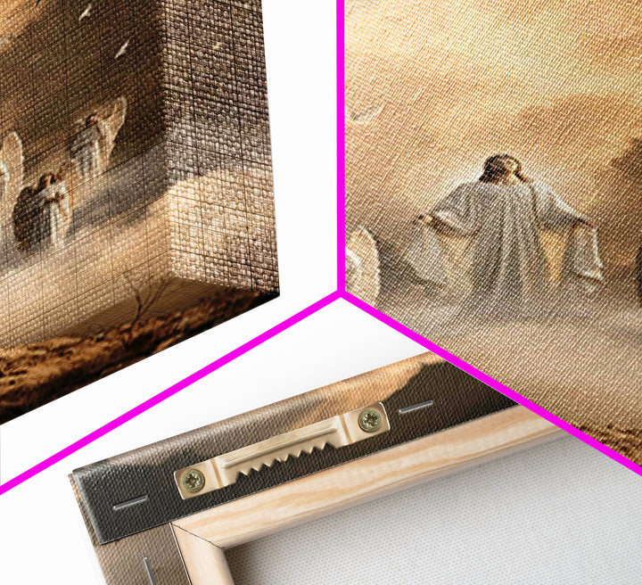Glorious Return – Framed Canvas Print – Christian Wall Art – Jesus Painting – Christian Art Canvas – Large Christian Painting – Christian D