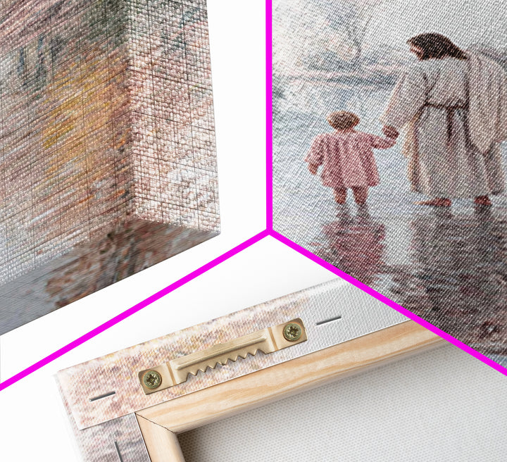 Riverside Calling – Framed Canvas Print – Christian Wall Art – Christian Art Canvas – Subtle Christian Art – Christian Paintings – Christia