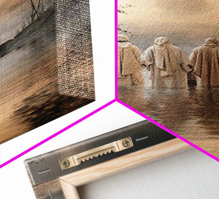 Twilight Disciples – Framed Canvas Print – Christian Art – Christian Paintings – Moody Christian Art – Christian Art Canvas – Christian Gif