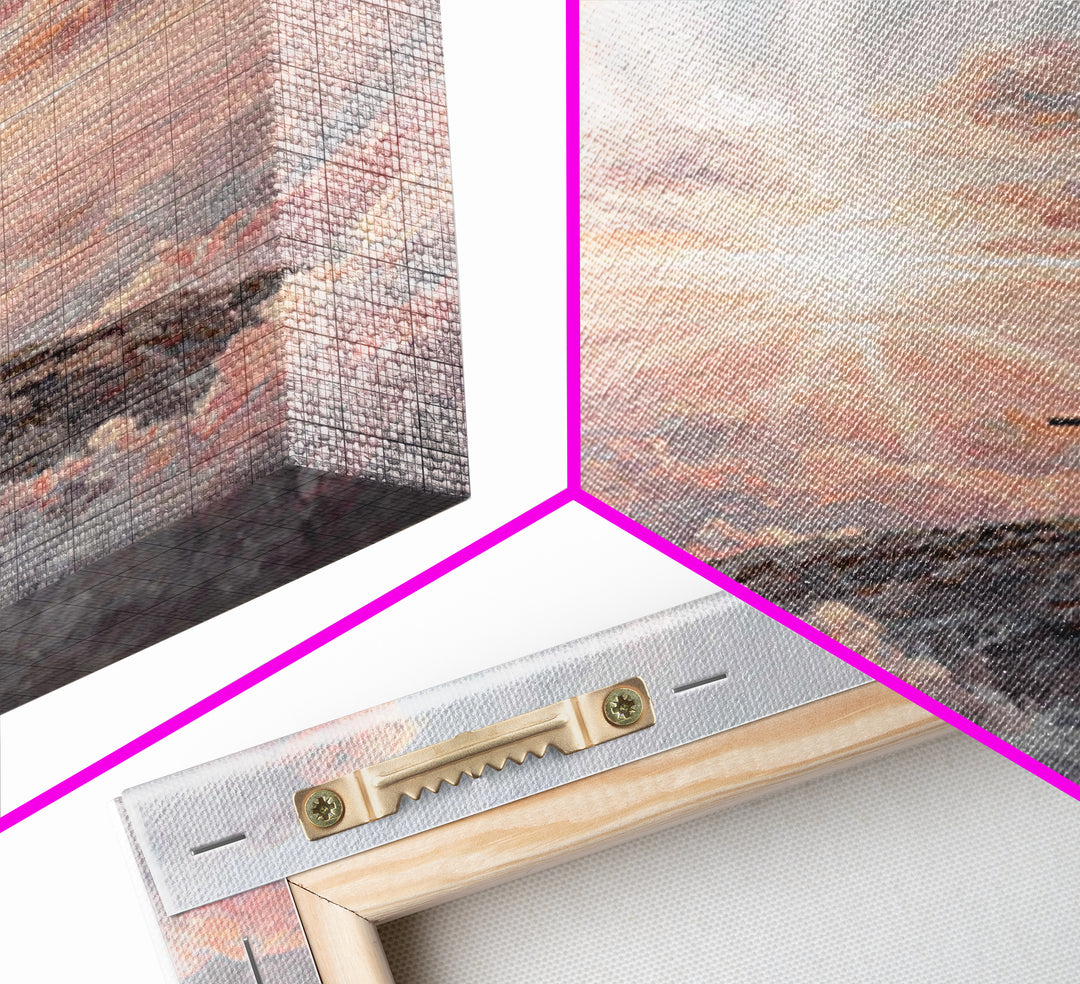 Dawn Of Salvation, Framed Canvas Print, Christian Wall Art, Christian Art Canvas, Modern Christian Art, Christian Paintings, Christian Deco