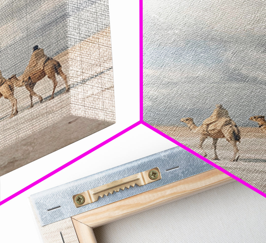 Three Kings Journey | Framed Canvas Print | Christmas Wall Art | Christian Christmas Art | Christian Art Canvas | Modern Christian Art