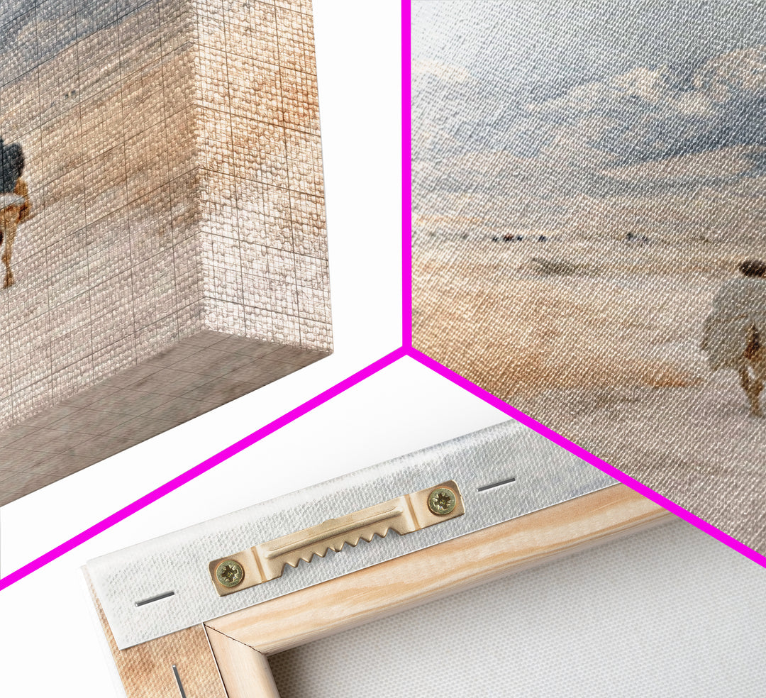 Desert Journey Light – Framed Canvas Print – Christian Wall Art – Jesus Painting – Christian Art Canvas – Christmas Art – Christmas Wall Ar