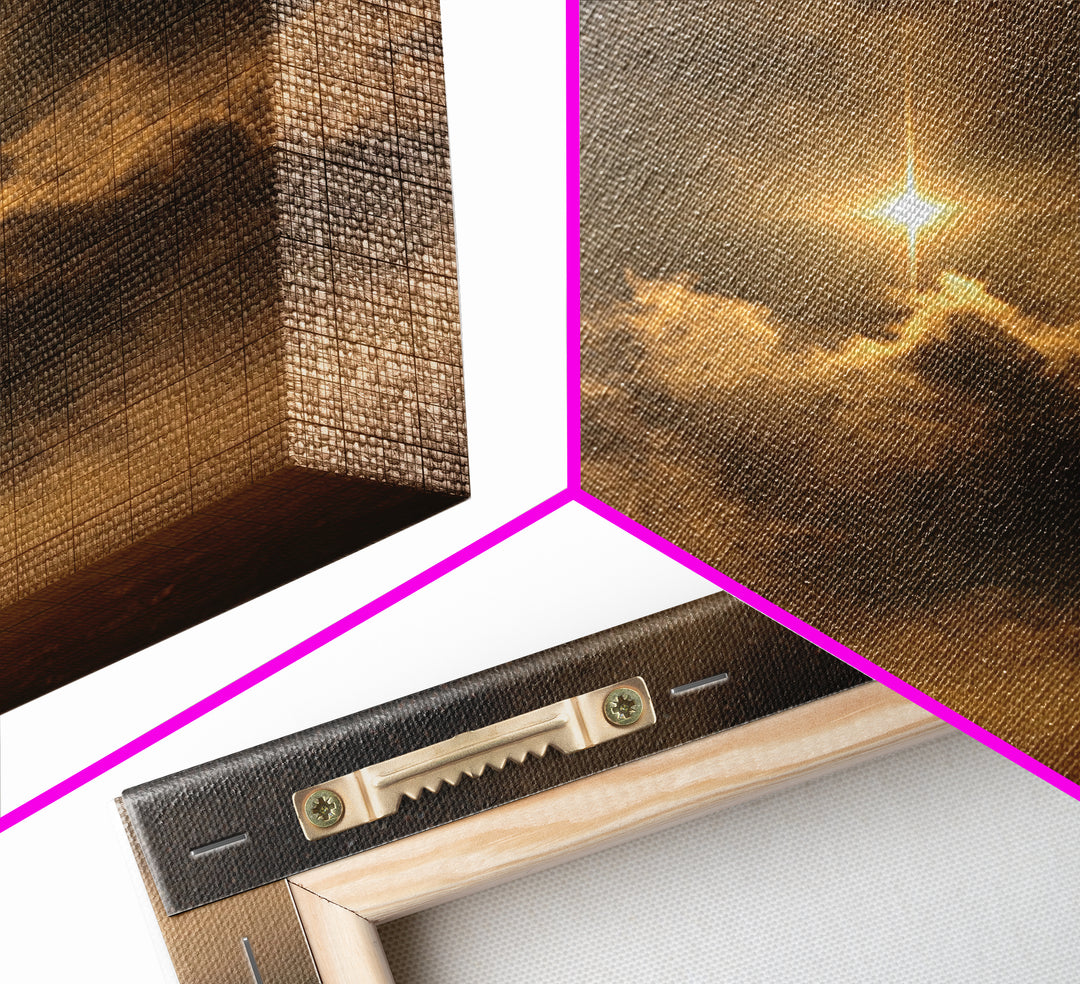 Journey of Kings – Framed Canvas Print – Christian Wall Art – Christian Christmas Art – Jesus Painting – Christmas Canvas Wall Art
