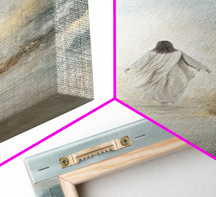 Path Of Ascension – Framed Canvas Print – Jesus Painting – Christian Art Canvas – Christian Wall Art – Large Jesus Wall Art – Modern Christ