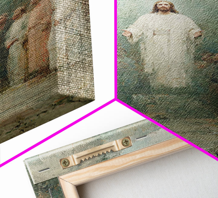 Divine Ascension | Framed Canvas Print | Jesus Painting | Christian Art Canvas | Christian Wall Art | Christian Art | Large Jesus Painting