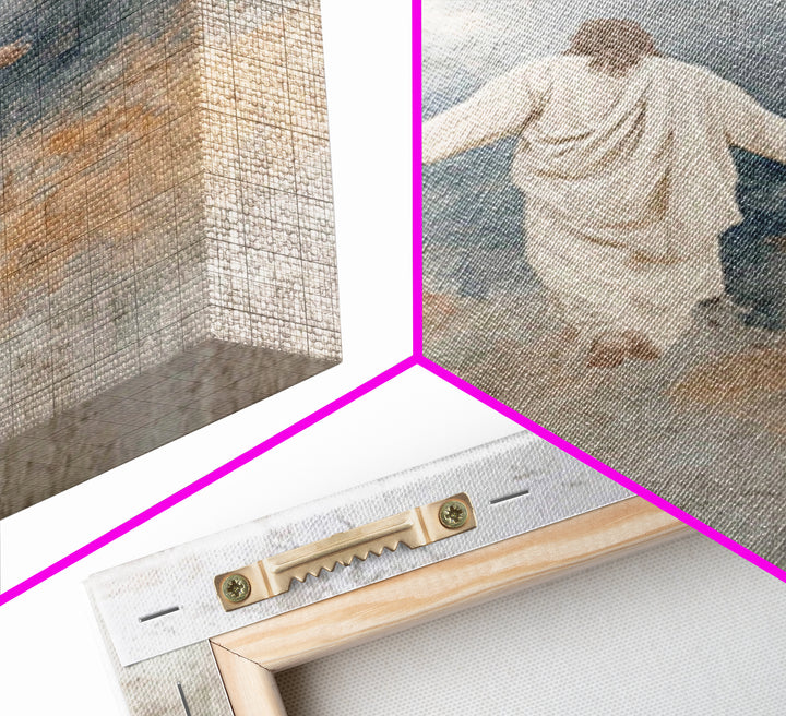 Eternal Light – Framed Canvas Print – Jesus Painting – Christian Art Canvas – Christian Wall Art – Christian Art – Large Christian Painting