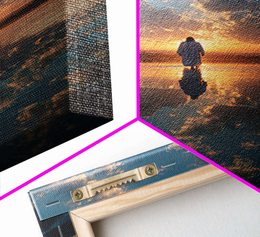 Heavenly Horizon – Framed Canvas Print – Christian Wall Art – Jesus Canvas Art – Christian Art Canvas – Christian Art Print – Modern Christ