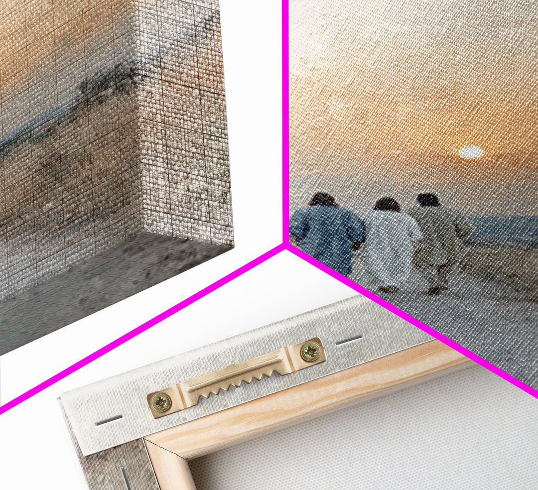 Wanderers of Light | Framed Canvas Print | Christian Wall Art | Christian Art Canvas | Jesus Painting | Vintage Christian Art | Christian C