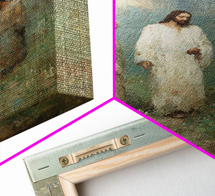 Sunrise Disciples Path | Framed Canvas Print | Christian Art Canvas | Christian Wall Art | Jesus Painting | Subtle Christian Art | Christia