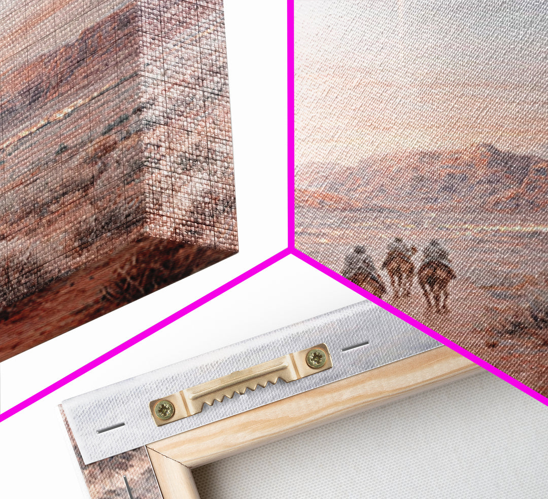 Desert Star Path | Framed Canvas Print | Christian Art Canvas | Christian Wall Art | Christmas Art Work | Christian Christmas Art | Christi
