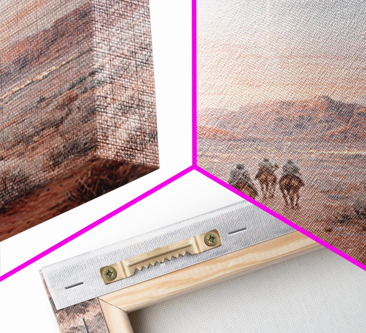 Desert Star Path | Framed Canvas Print | Christian Art Canvas | Christian Wall Art | Christmas Art Work | Christian Christmas Art | Christi