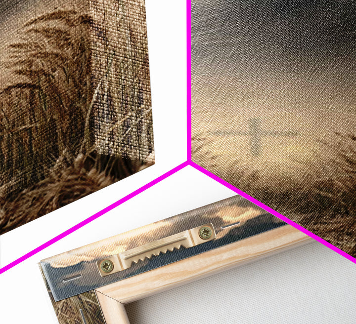 Stormlit Harvest | Framed Canvas Print | Christian Wall Art | Christian Art Canvas | Moody Christian Art | Christian Gift | Christian Paint