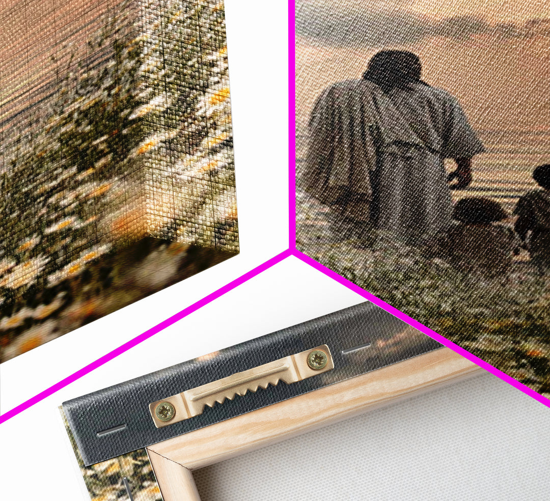 Fields Of Mercy – Framed Canvas Print – Christian Wall Art – Jesus Painting – Christian Art Canvas – Christian Christmas Art – Christian Gi