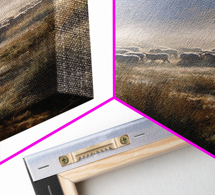 Gentle Keep – Framed Canvas Print – Christian Art Canvas – Christian Wall Art – Jesus Painting – Christian Art Print – Modern Christian Art