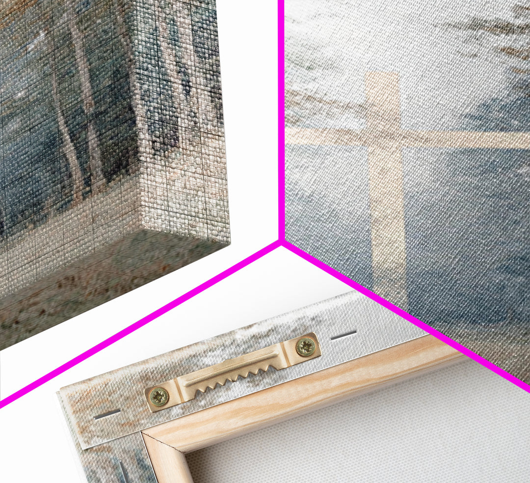 Stillness Of The Cross – Framed Canvas Print – Christian Painting – Christian Art Canvas – Christian Wall Art – Subtle Christian Art – Chri