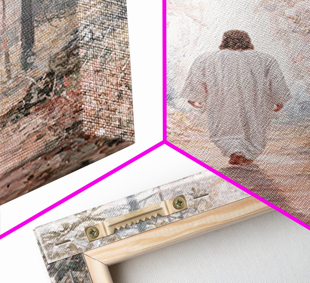Hallowed Path – Framed Canvas Print – Jesus Painting – Christian Wall Art – Christian Art Canvas – Subtle Christian Art – Moody Christian A