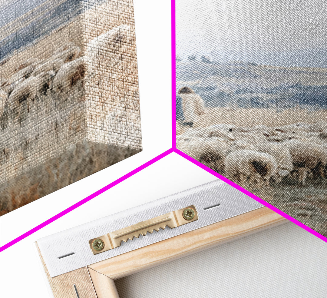 Field Of Promise – Framed Canvas Print – Christian Wall Art – Christian Art Print – Jesus Painting – Subtle Christian Art – Christian Decor