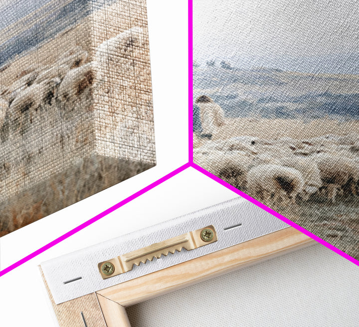 Field Of Promise – Framed Canvas Print – Christian Wall Art – Christian Art Print – Jesus Painting – Subtle Christian Art – Christian Decor