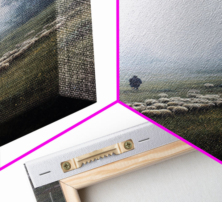 Hillside Light – Framed Canvas Print – Christian Wall Art – Jesus Painting – Modern Christian Art – Christian Decor – Christmas Art Prints