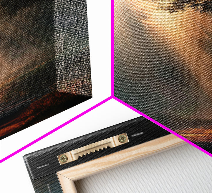 Dawn Journey – Framed Canvas Print – Christian Wall Art – Jesus Painting – Christian Art Canvas – Moody Christian Art – Christian Decor