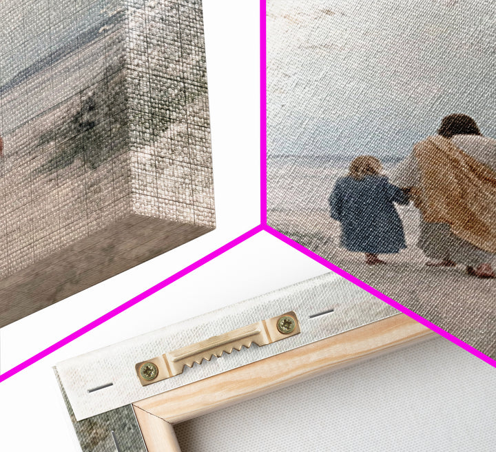 Path Of Light – Framed Canvas Print – Christian Art Canvas – Jesus Painting – Christian Wall Art – Christian Christmas Art