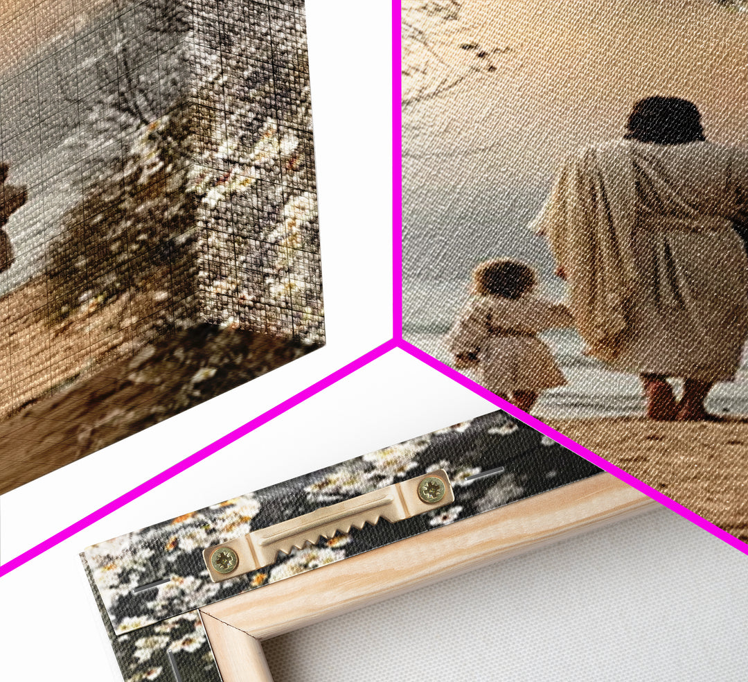 Golden Dawn – Framed Canvas Print – Christian Wall Art – Christian Art Canvas – Jesus Painting – Christian Christmas Art