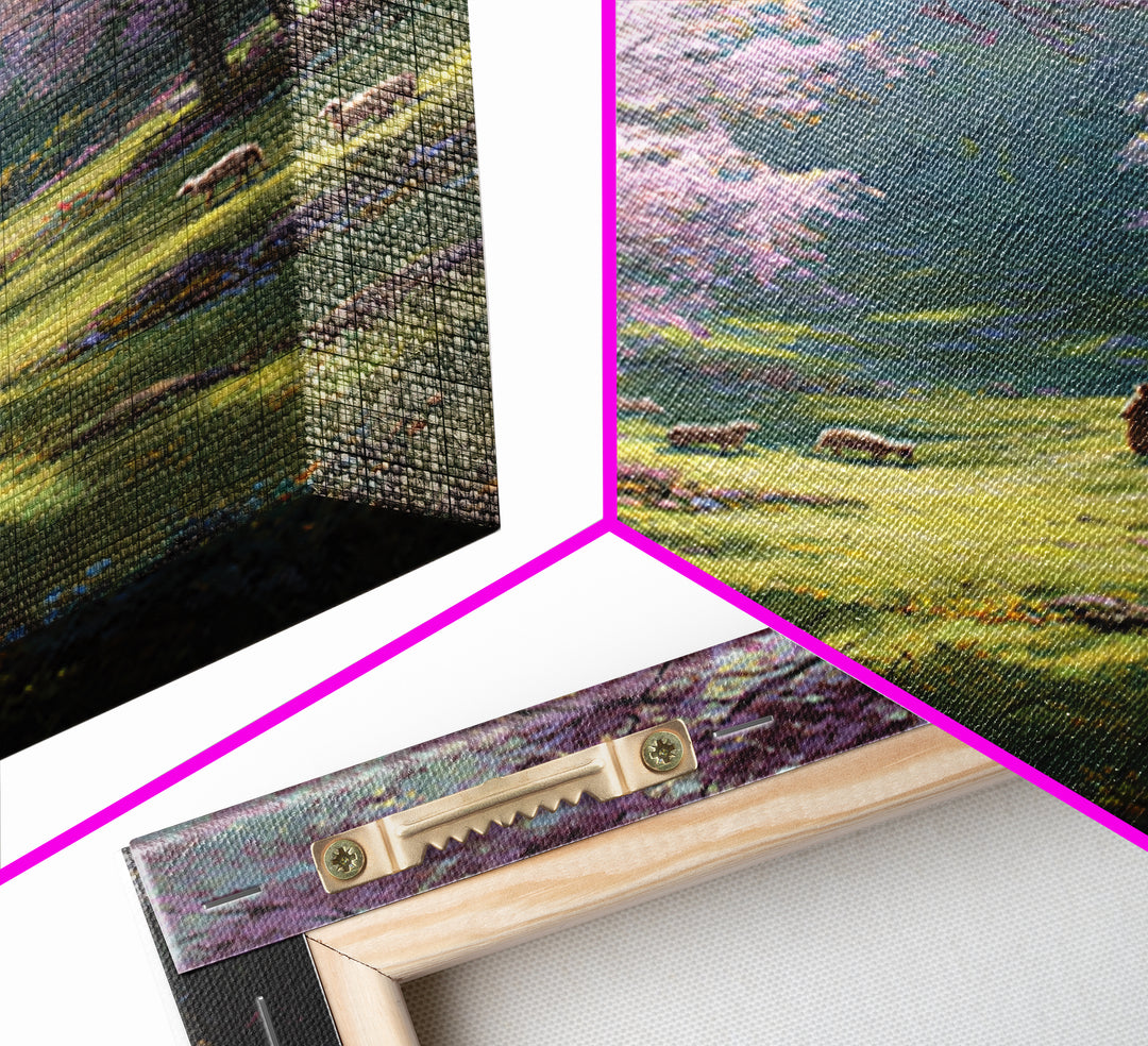 Valley Of Grace – Framed Canvas Print – Jesus Painting – Christian Wall Art – Christian Art Canvas – Christian Gift Ideas – Modern Christia