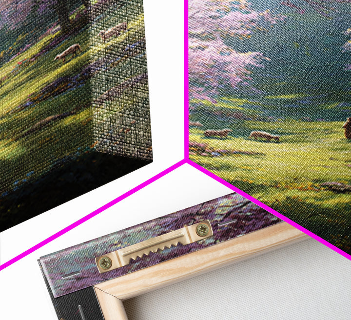 Valley Of Grace – Framed Canvas Print – Jesus Painting – Christian Wall Art – Christian Art Canvas – Christian Gift Ideas – Modern Christia
