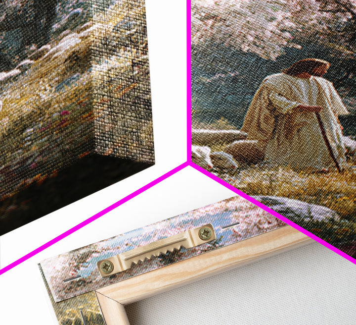 Fields Of Promise – Framed Canvas Print – Christian Art Canvas – Christian Wall Art – Jesus Painting – Christian Gift Ideas – Christian Art