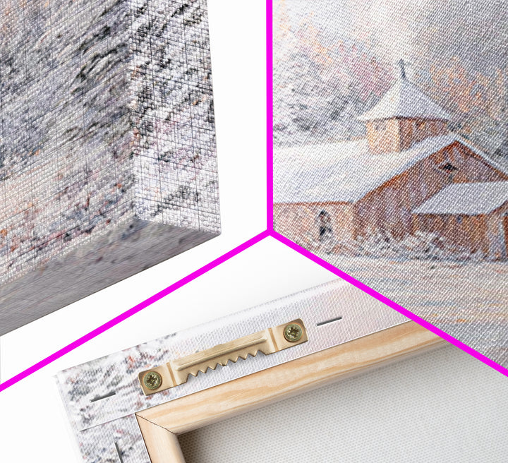 Chapel Of Peace | Framed Canvas Print | Christian Wall Art | Christmas Wall Art | Christian Art Canvas | Christian Gift Ideas
