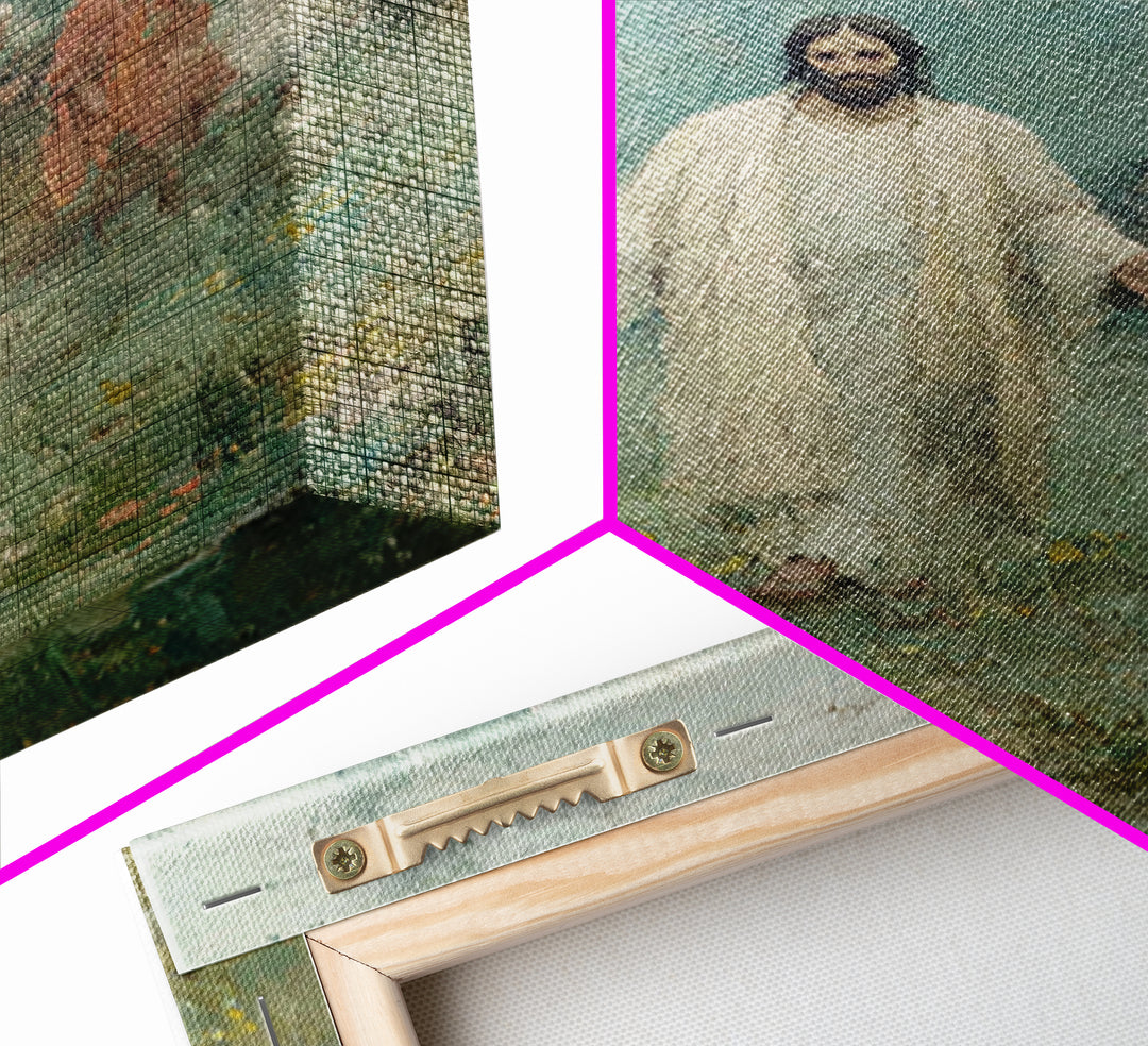 Among The People | Framed Canvas Print | Jesus Art Canvas | Christian Art | Christian Painting | Christian Gift Ideas | Christian Wall Art