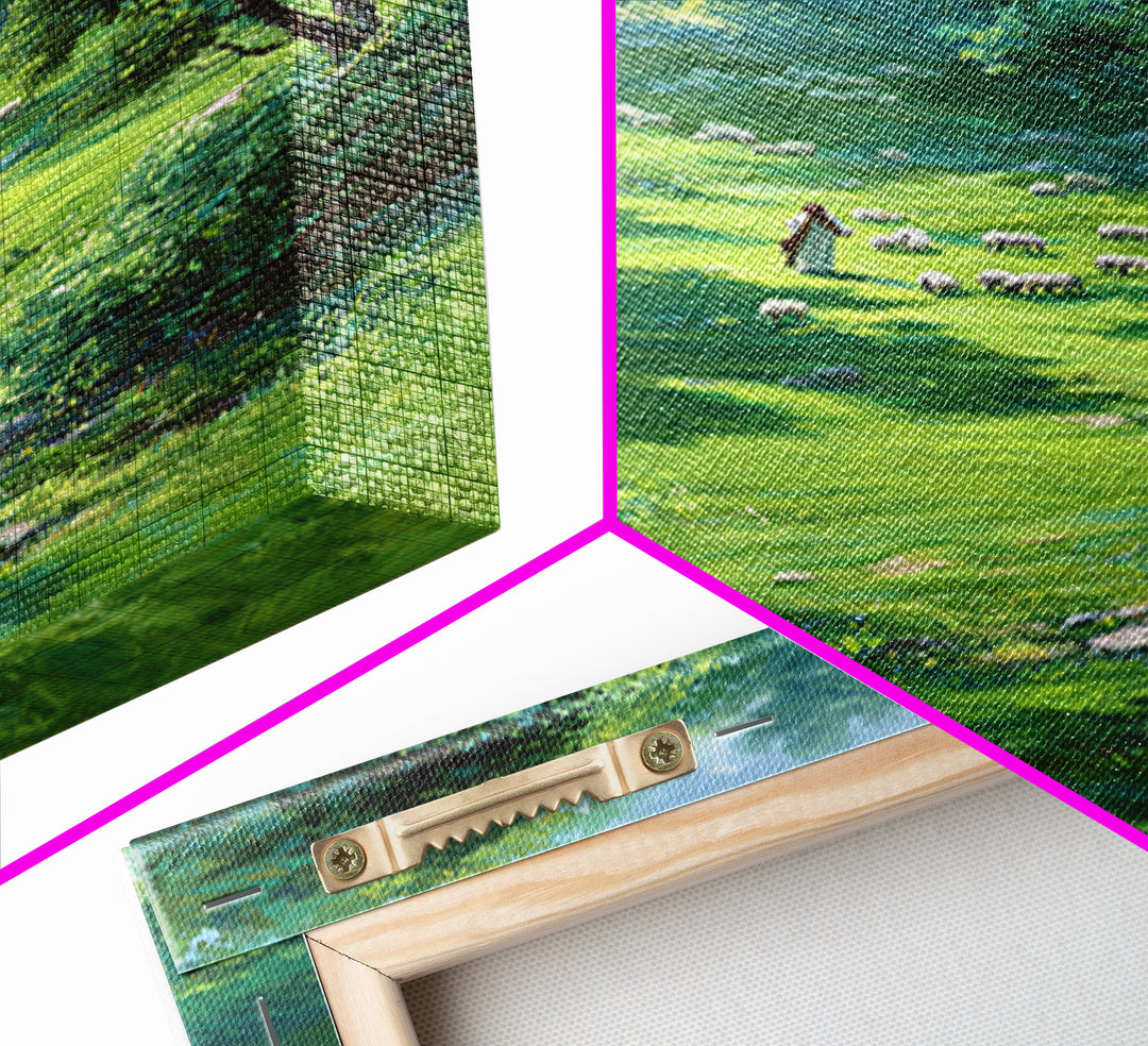 Garden Of Peace – Framed Canvas Print – Christian Art Canvas – Christian Wall Art – Jesus Painting – Spring Christian Art – Christian Decor