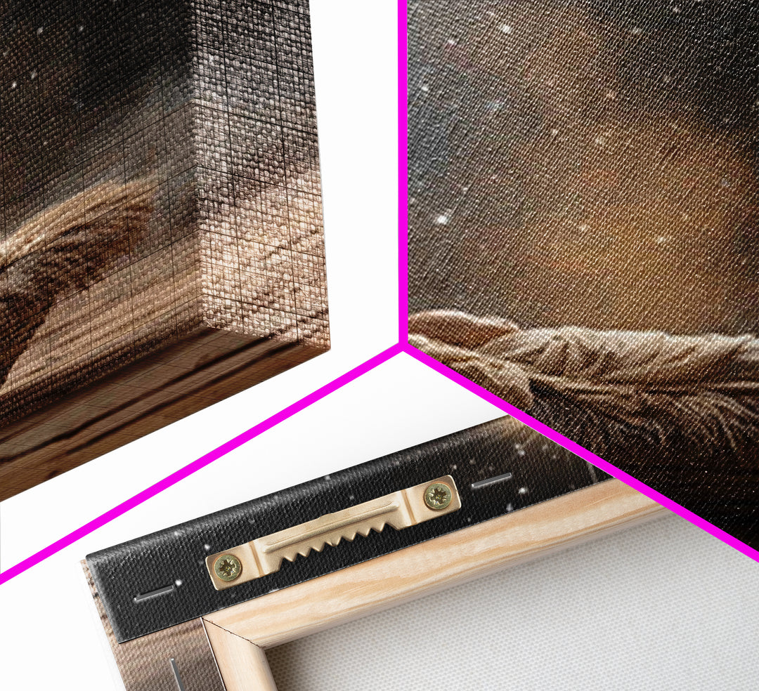 Star Of Hope – Framed Canvas Print – Christian Art Canvas – Jesus Painting – Christian Christmas Art – Christmas Wall Art