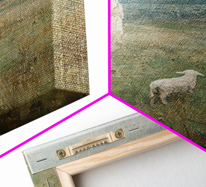 Valley of Stillness – Framed Canvas Print – Christian Wall Art – Christian Art Print – Jesus Painting – Vintage Christian Art
