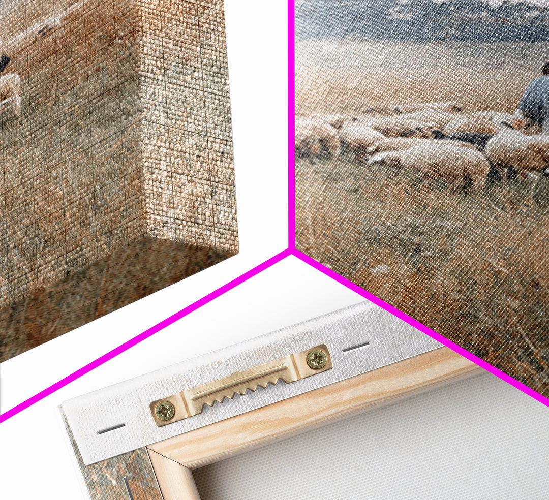 Golden Fields | Framed Canvas Print | Christian Wall Art | Christian Art Canvas | Subtle Christian Art | Christian Painting | Christian Art
